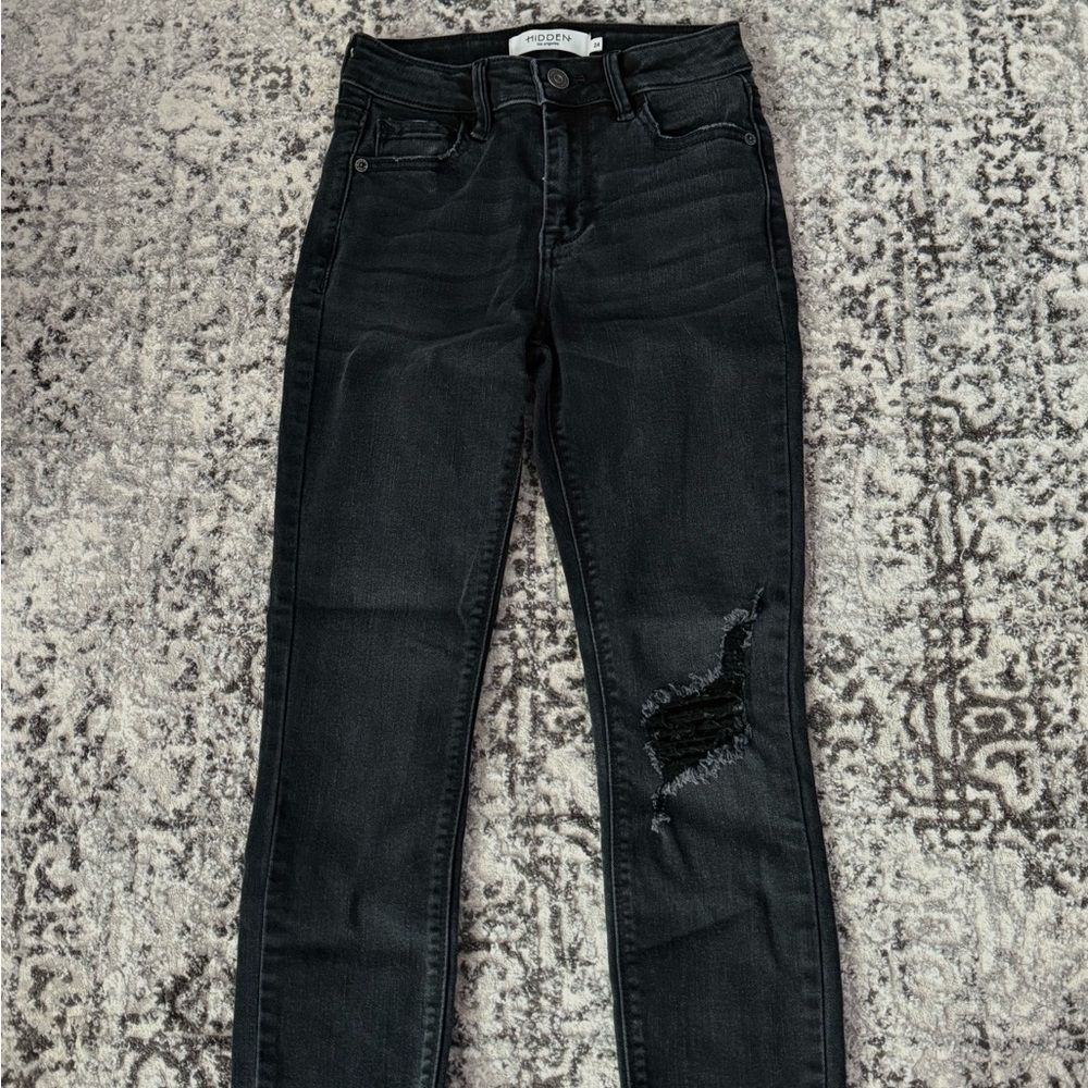Hidden Los Angeles Black Denim Skinny Jeans